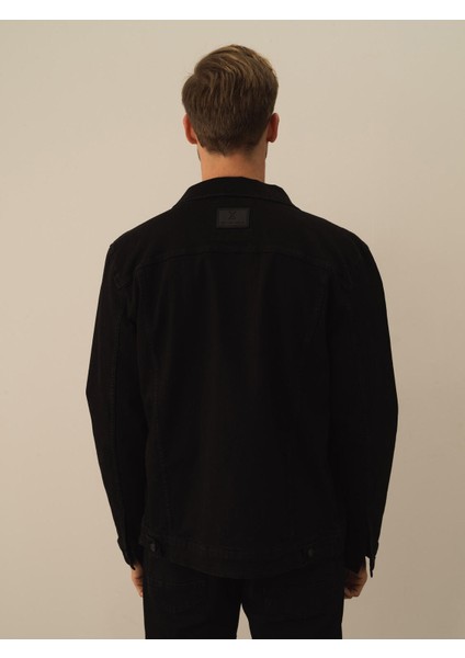 Erkek Siyah Pamuk Dokulu Regular Fit Ceket modelleri