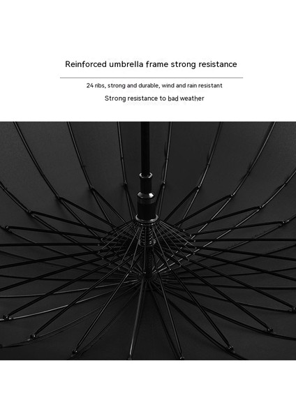 24 Kemik Bıçak Saplı Şemsiye Düz Şemsiye (Yurt Dışından) modelleri