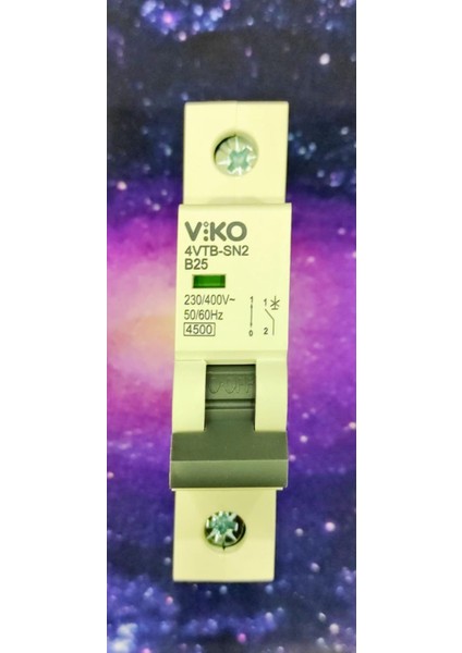 4VTB-1B25 Monofaze 1X25A B Tipi Otomatik Sigorta 4,5ka fiyatları