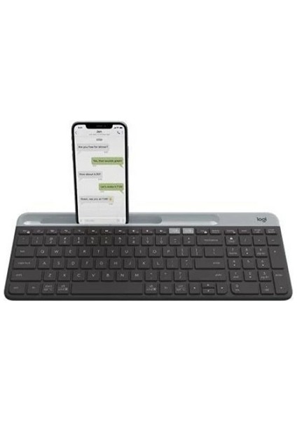 K580 920-010624 Q Kablosuz Bluetooth Slim Standart Gri Klavye