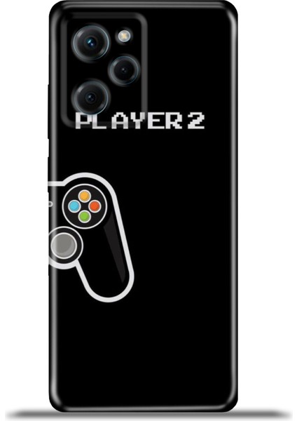 Xiaomi Poco X5 Pro Kılıf Esnek Silikon Kamera Koruma 4K Desenli Özel Tasarım - Player2