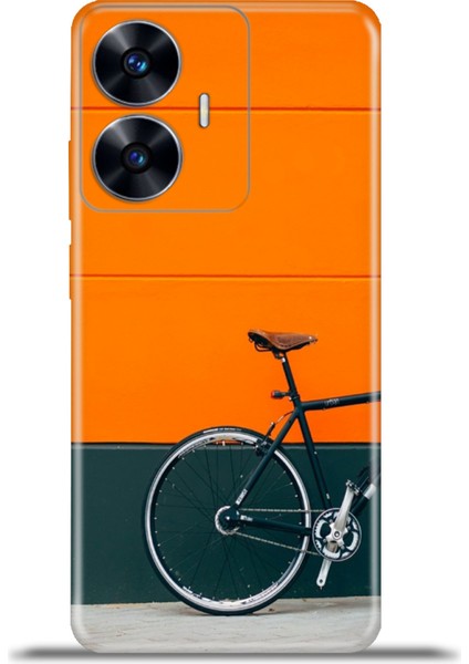 Realme C55 Kılıf Esnek Silikon Kamera Koruma 4K Desenli Özel Tasarım - Bisiklet