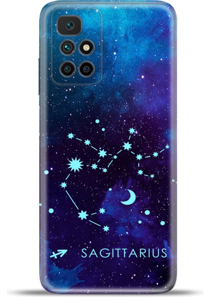 Xiaomi Redmi 10 2022 Kılıf Esnek Silikon Kamera Koruma 4K Desenli Özel Tasarım - Yay Burcu