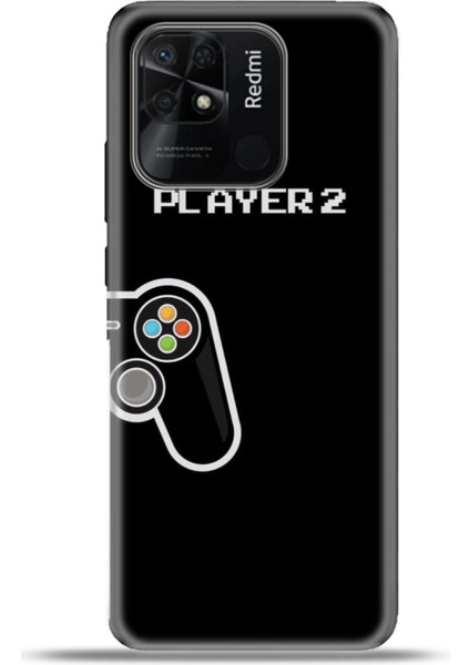 Xiaomi Redmi 10C Kılıf Esnek Silikon Kamera Koruma 4K Desenli Özel Tasarım - Player2