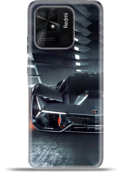 Xiaomi Redmi 10C Kılıf Esnek Silikon Kamera Koruma 4K Desenli Özel Tasarım - Greycar