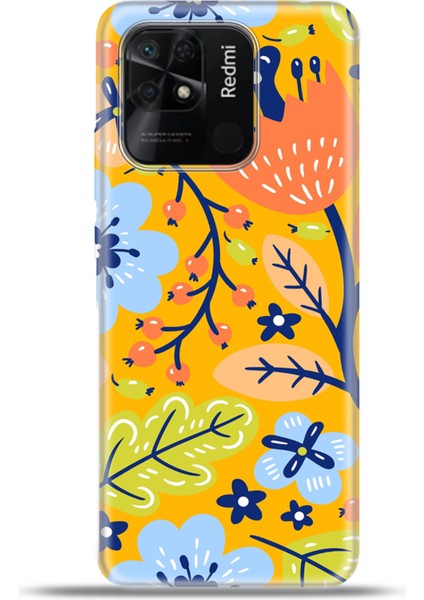 Xiaomi Redmi 10C Kılıf Esnek Silikon Kamera Koruma 4K Desenli Özel Tasarım - Gizli Bahçe