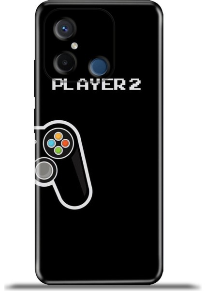 Xiaomi Redmi 12C Kılıf Esnek Silikon Kamera Koruma 4K Desenli Özel Tasarım - Player2