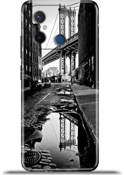 Xiaomi Redmi 12C Kılıf Esnek Silikon Kamera Koruma 4K Desenli Özel Tasarım - Manhattan Bridge