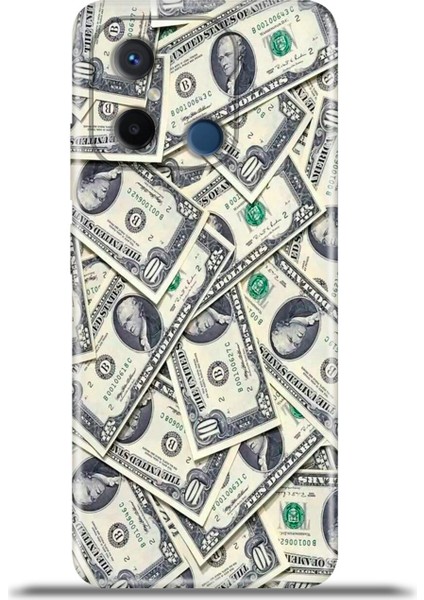 Xiaomi Redmi 12C Kılıf Esnek Silikon Kamera Koruma 4K Desenli Özel Tasarım - Dollars