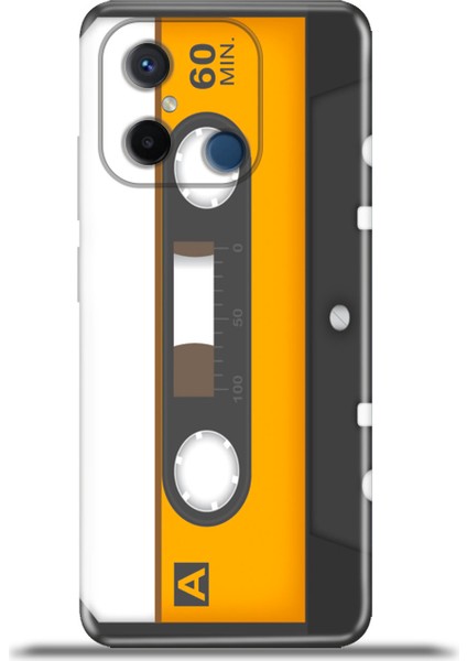 Xiaomi Redmi 12C Kılıf Esnek Silikon Kamera Koruma 4K Desenli Özel Tasarım - Müzik Kaset