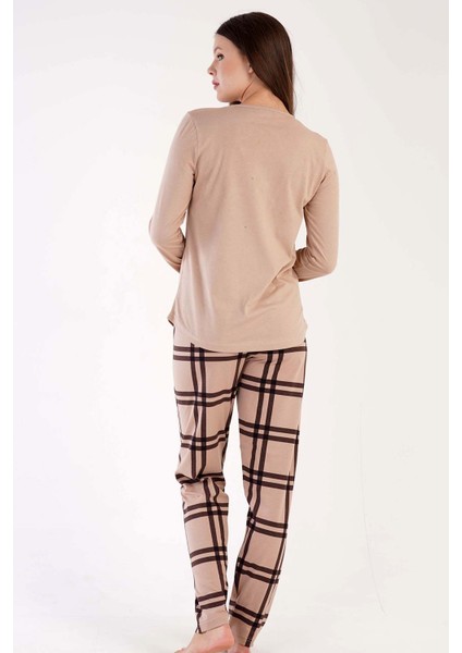 Pamuklu Kadın Uzun Kol Pijama Takım fırsatları