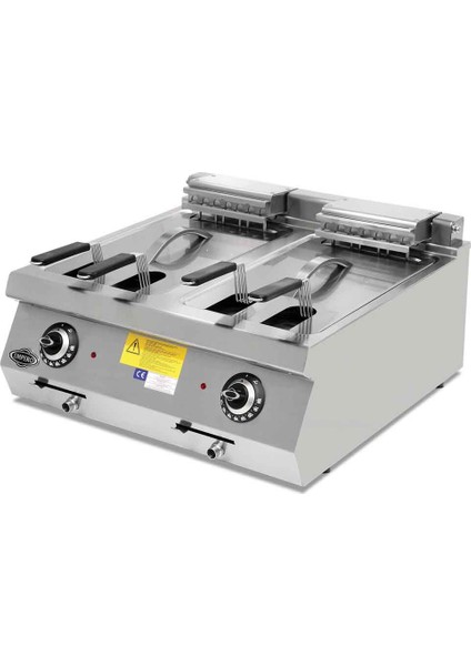 EMP.PLS.7FE020 Elektrikli Fritöz 14+14 Litre