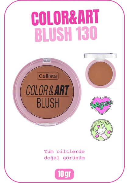 Color Art Blush Toz Allık - 130 Copper My Way