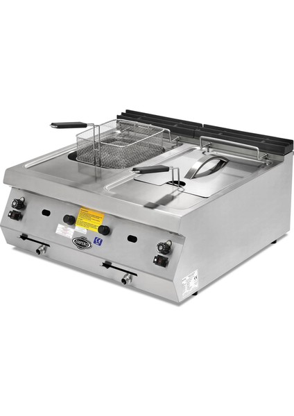 EMP.PLS.7FG020-S Gazlı Fritöz 12+12 Litre - Lpgli