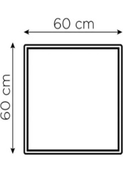 60X60 LED Panel 60W Beyaz Işık 6500 -10 Adet
