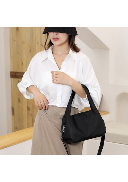 Satchel Koltuk Altı Tote Çanta, Naylon Su Geçirmez Hafif Messenger Çanta, Günlük Moda Çok Yönlü Omuz Çantası (Yurt Dışından) modelleri