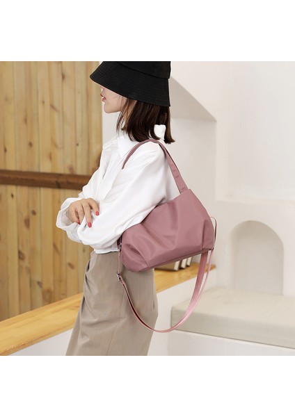 Satchel Koltuk Altı Tote Çanta, Naylon Su Geçirmez Hafif Messenger Çanta, Günlük Moda Çok Yönlü Omuz Çantası (Yurt Dışından) fırsatları
