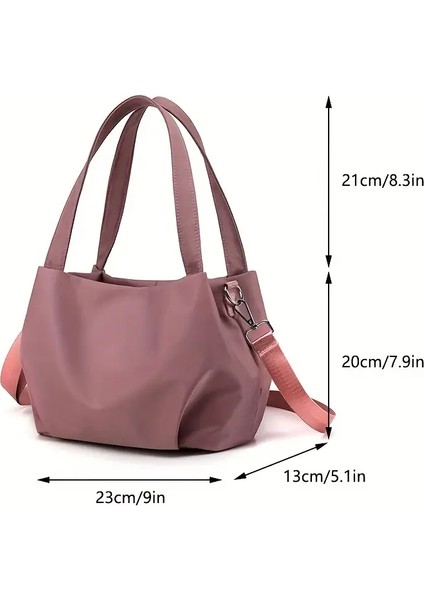 Satchel Koltuk Altı Tote Çanta, Naylon Su Geçirmez Hafif Messenger Çanta, Günlük Moda Çok Yönlü Omuz Çantası (Yurt Dışından) indirimleri