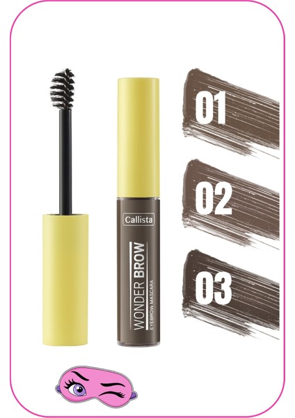 Callista Beauty Callista Wonder Brow Eyebrow Mascara Kaş Maskarası 03 Koyu Kahve