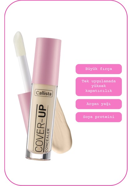 Cover Up Concealer Göz Altı Kapatıcısı 01 Çok Açık