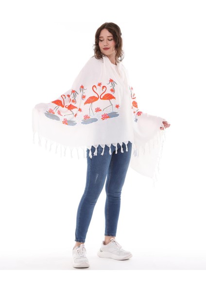 Flamingo Desenli Peştemal