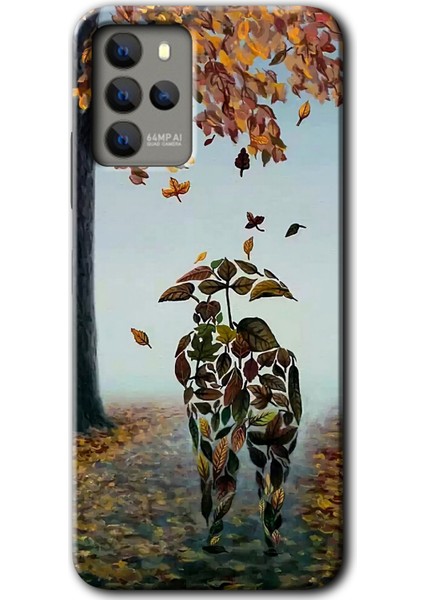 Omix X700 Kılıf Hd Desen Baskılı Arka Kapak + Kırılmaz Cam - Doğadan Aşk