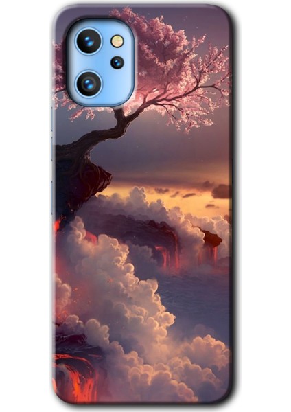 Reeder S19 Max Pro Kılıf Hd Desen Baskılı Arka Kapak + Kırılmaz Cam - Uçurumdaki Hayat