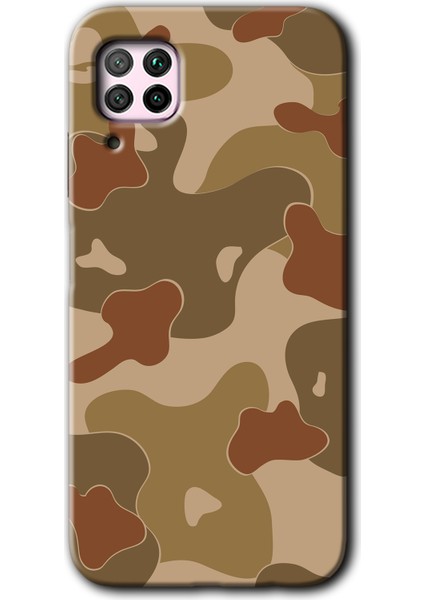 Huawei P40 Lite Kılıf Hd Desen Baskılı Arka Kapak - Kamuflaj 10