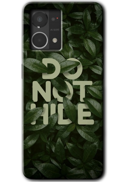 Oppo Reno 7 4g Kılıf Hd Desen Baskılı Arka Kapak + Kırılmaz Cam - Do Not Hide