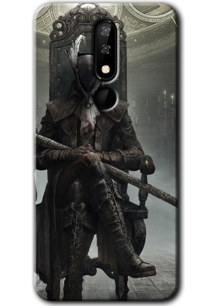 Casper Via P3 Kılıf Hd Desen Baskılı Arka Kapak + Kırılmaz Cam - Bloodborne Hunters