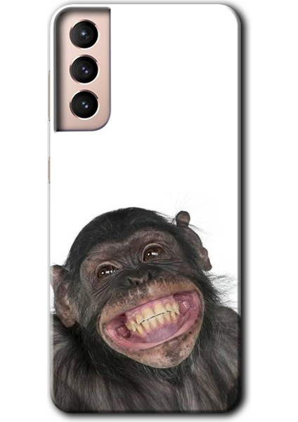 Galaxy S21 Kılıf Hd Desen Baskılı Arka Kapak + Kırılmaz Cam - Şıpsevdi Aşk