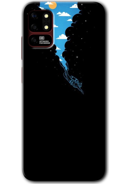 Reeder S19 Max Kılıf Hd Desen Baskılı Arka Kapak + Kırılmaz Cam - Derinlere Yolculuk