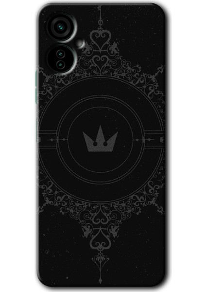 Tecno Spark 9 Pro Kılıf Hd Desen Baskılı Arka Kapak + Kırılmaz Cam - Siyah Mandala 1