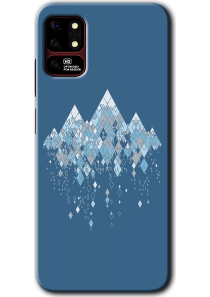 Reeder S19 Max Kılıf Hd Desen Baskılı Arka Kapak + Kırılmaz Cam - Iceberg