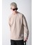 Erkek Krem Fitilli Yan Fermuar Detay Sweatshirt 3