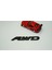 Awd All Wheel Drive Bagaj Siyah Metal 3m 3D Yazı Logo 1