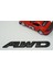 Awd All Wheel Drive Bagaj Siyah Metal 3m 3D Yazı Logo 2