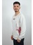 Erkek Sıfır Yaka Bulls Sweatshirt Beyaz 2