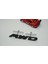 Awd All Wheel Drive Ön Panjur Siyah Metal 3D Yazı Logo 1