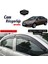 ŞüsCarOto Aksesuar Opel Astra J Hb & Sedan 2009-2020 Uyumlu Mugen Cam Rüzgarlığı Seti Piano Black 4'lü 1