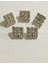 Taşlı Düğme Kare Model 5 Li Set 1,3 cm 2