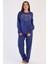 Pamuklu Kadın Büyük Beden Uzun Kol Pijama Takım 2