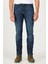Texas Slim Fit Dar Kesim Normal Bel Mavi Esnek Jean Kot Pantolon 1