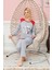 Bayan Uzun Kollu Pijama Takımı Model no 7580 1