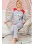 Bayan Uzun Kollu Pijama Takımı Model no 7580 2