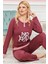 Bayan Uzun Kollu Pijama Takımı Model no 7609 2