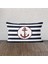 Kalın Çizgili Bordo Çapa 30CM x 50CM / Marin Temalı Çift Taraflı Kırlent Kılıfı 1