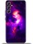 Samsung Galaxy A34 5g Kılıf Esnek Silikon Kamera Koruma 4K Desenli Özel Tasarım - Deep Space 1