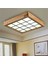 Ahşap Çerçeve Tavan LED Aydınlatma Avize 60*60CM Beyaz Işık 6500K Karedesen 1