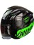 Motosiklet Yarım Kask Double Güneş Vizörlü Ece Sertifikalı Abs Material Motor Kaskı Green Arrow 2